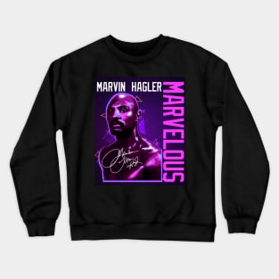 Marvelous Marvin Hagler Boxing Legend Signature Vintage Retro 80s 90s Bootleg Rap Style Crewneck Sweatshirt